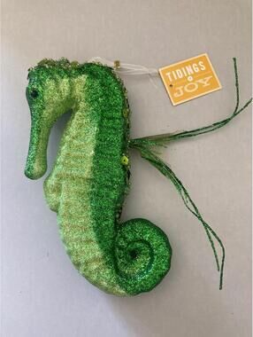 Kohls St. Nicholas Square Multicoastal Christmas Ornament Seahorse Green